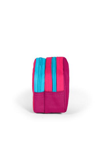 Coral High Sport Neon Mercan Kızıl Bölmeli Kalem Çantası 22154 - 2