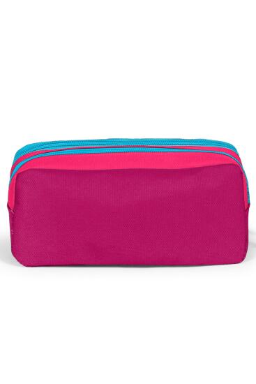 Coral High Sport Neon Mercan Kızıl Bölmeli Kalem Çantası 22154 - 3