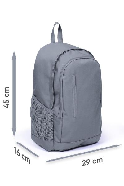 Coral High Sport Siyah Üç Bölmeli USB Şarjlı Kulaklık Çıkışlı Sırt Çantası 23231 - 5