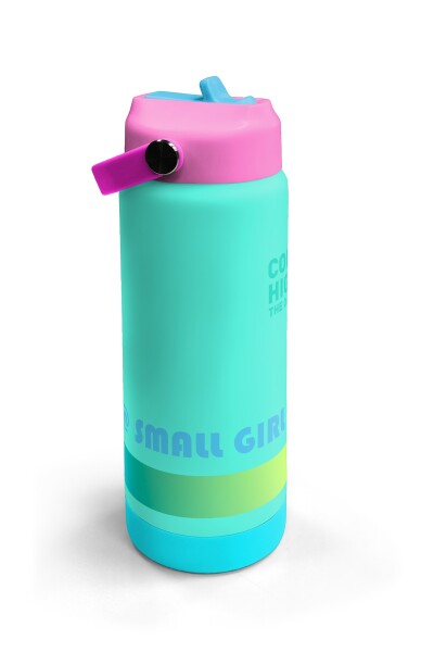 Coral High Su Yeşili Desenli Katlanır Ağızlıklı Çelik Termos 650 ml 38371 - 3