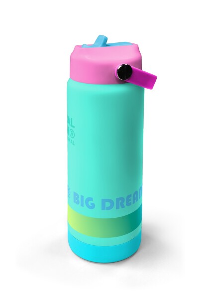 Coral High Su Yeşili Desenli Katlanır Ağızlıklı Çelik Termos 650 ml 38371 - 4