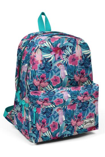 Coral High Su Yeşili Desenli Sırt Çantası 23187 