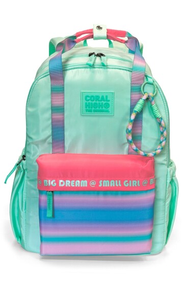 Coral High Su Yeşili Mor Mercan Okul Sırt Çantası 24427 