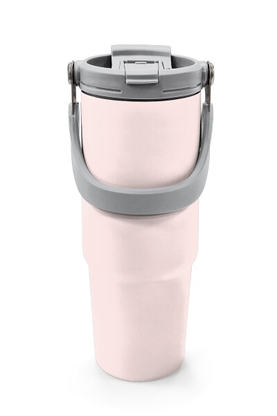 Coral High Toz Pembe Pipetli ve Direkt İçim Çelik Termos 900 ml 38756 - 7