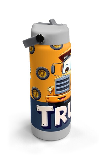 Coral High Truck Desenli Katlanır Ağızlıklı Çelik Termos 650 ml 38343 - 3