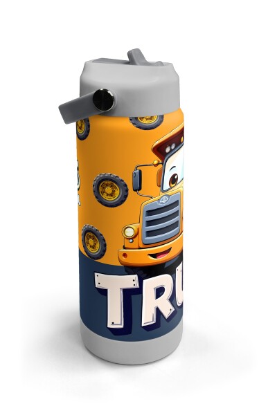 Coral High Truck Desenli Katlanır Ağızlıklı Çelik Termos 650 ml 38343 - 3