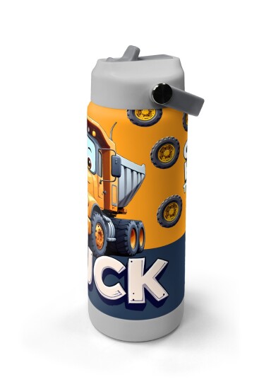 Coral High Truck Desenli Katlanır Ağızlıklı Çelik Termos 650 ml 38343 - 4