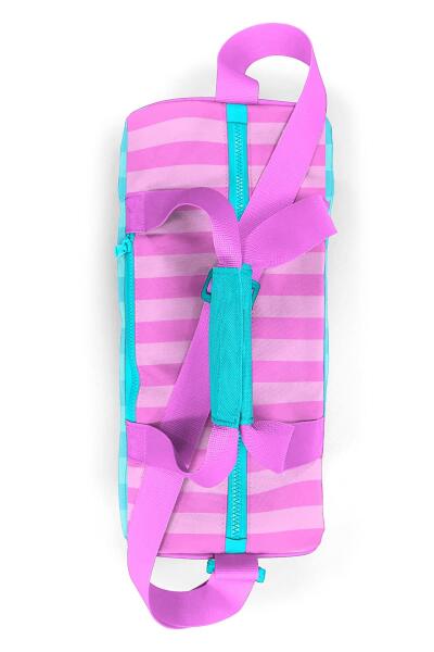 Coral High Turkuaz Pembe Çizgili Spor Çantası 27521 - 5