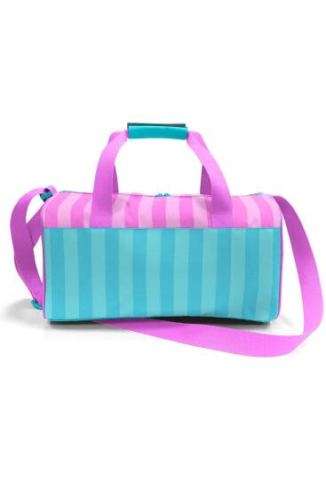 Coral High Turkuaz Pembe Çizgili Spor Çantası 27521 - 3