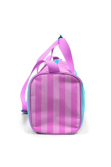 Coral High Turkuaz Pembe Çizgili Spor Çantası 27521 - 9