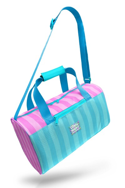Coral High Turkuaz Pembe Çizgili Spor Çantası 27521 - 8