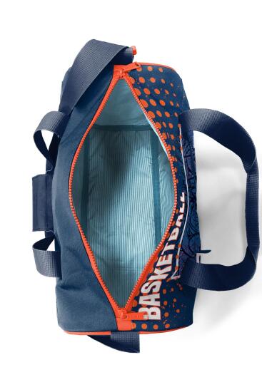 Coral High Turuncu Lacivert Basketbol Desenli Spor Çantası 27519 - 6