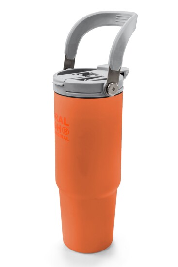 Coral High Turuncu Pipetli ve Direkt İçim Çelik Termos 900 ml 38757 - 4