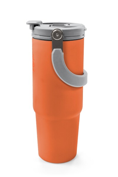 Coral High Turuncu Pipetli ve Direkt İçim Çelik Termos 900 ml 38757 - 5