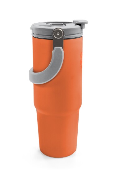 Coral High Turuncu Pipetli ve Direkt İçim Çelik Termos 900 ml 38757 - 6