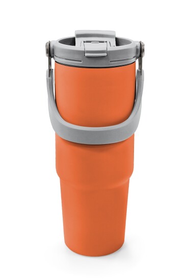 Coral High Turuncu Pipetli ve Direkt İçim Çelik Termos 900 ml 38757 - 7