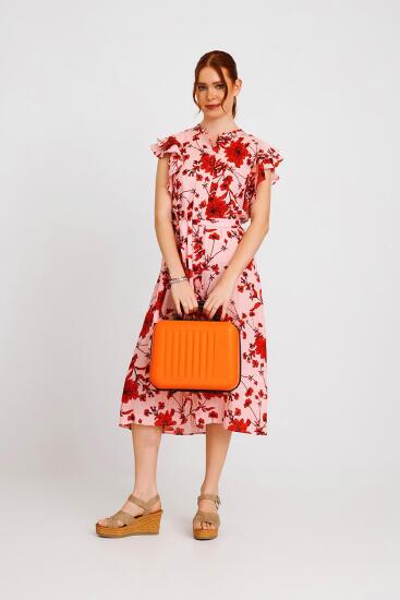 Coral High Turuncu Renkli Makyaj Çanta 16524 - 2