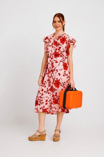 Coral High Turuncu Renkli Makyaj Çanta 16524 - 7