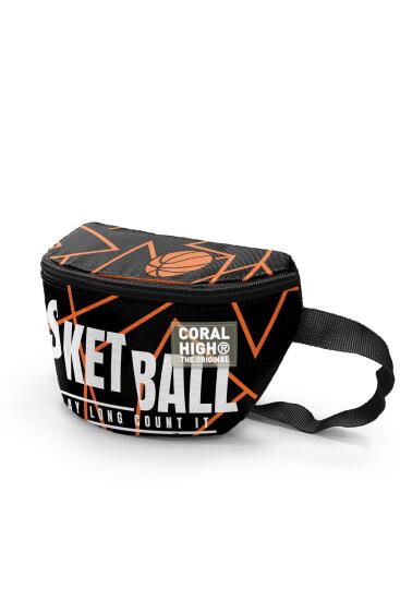 Coral High Turuncu Siyah Basketbol Bel Çantası 11547 - 3