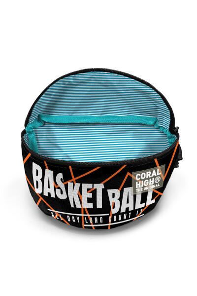 Coral High Turuncu Siyah Basketbol Bel Çantası 11547 - 4