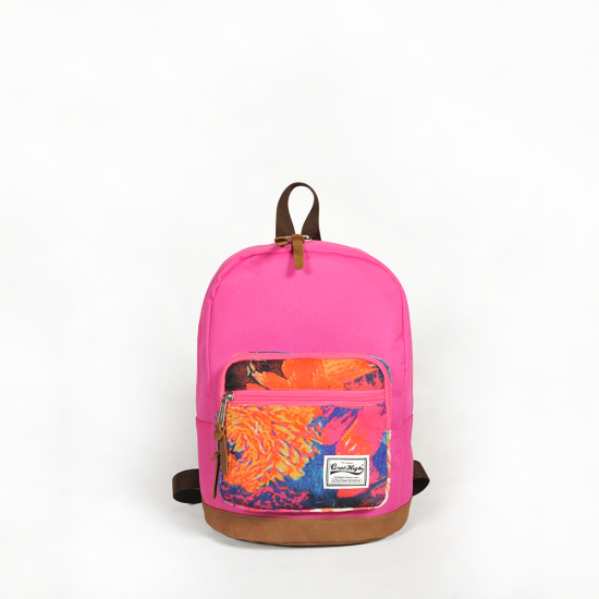 Coral High Pembe Üç Bölmeli Mini Sırt Çantası 14127 