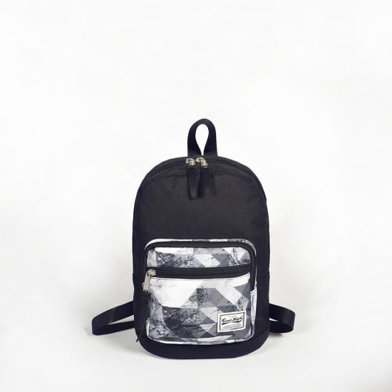 Coral High Siyah Üç Bölmeli Mini Sırt Çantası 14124 