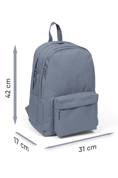 Coral High Lacivert Saks Üç Bölmeli Okul Sırt Çantası 14132 - 4