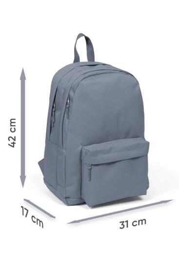 Coral High Lacivert Saks Üç Bölmeli Okul Sırt Çantası 14132 - 4