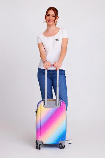 Coral High Unicorn Desenli Kabin Boy Valiz (50cm) 16540 - 10