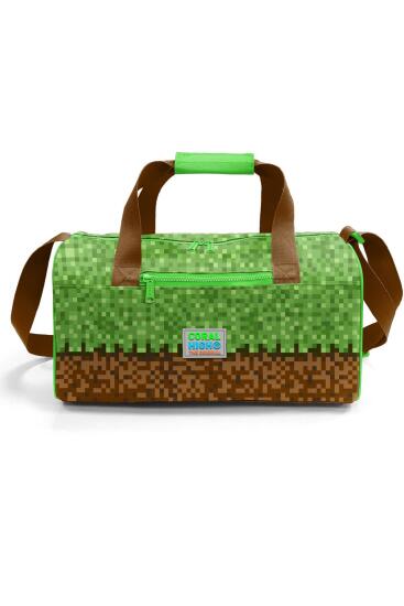Coral High Yeşil Kahverengi High Craft Desenli Spor Çantası 27523 - 2