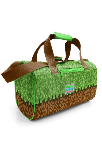 Coral High Yeşil Kahverengi High Craft Desenli Spor Çantası 27523 - 1