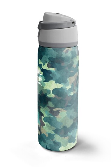 Coral High Yeşil Kamuflaj Desenli Pipetli ve Direkt İçim Çelik Termos 800 ml 38520 - 5