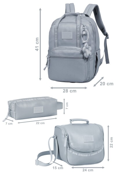 Coral High Yeşil Mor 3'lü Okul Çanta Seti SET0124402 - 5