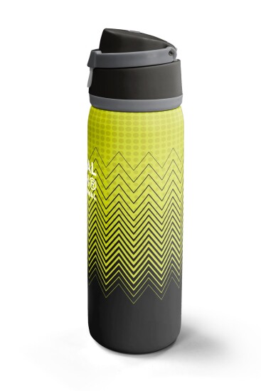 Coral High Yeşil Siyah Desenli Pipetli ve Direkt İçim Çelik Termos 800 ml 38588 - 5