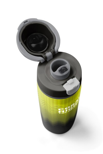 Coral High Yeşil Siyah Desenli Pipetli ve Direkt İçim Çelik Termos 800 ml 38588 - 7