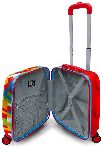 Coral High Kids Blok Desenli Çocuk Valizi 16793 - 4