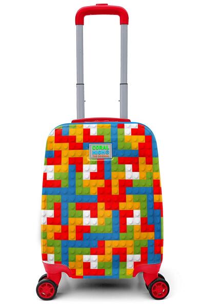 Coral High Kids Blok Desenli Çocuk Valizi 16793 - 1