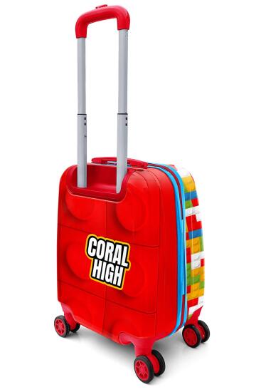 Coral High Kids Blok Desenli Çocuk Valizi 16793 - 8