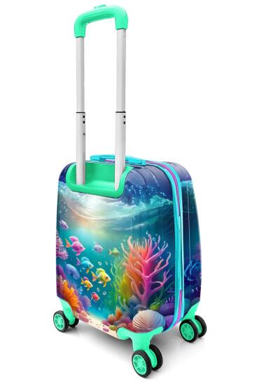 Coral High Kids DenizAtı Desenli Çocuk Valizi 16792 - 9