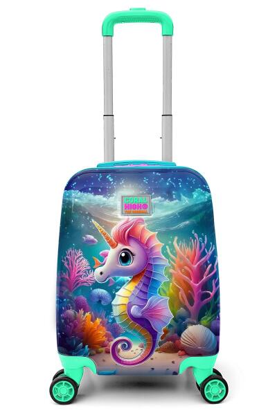 Coral High Kids DenizAtı Desenli Çocuk Valizi 16792 - 1