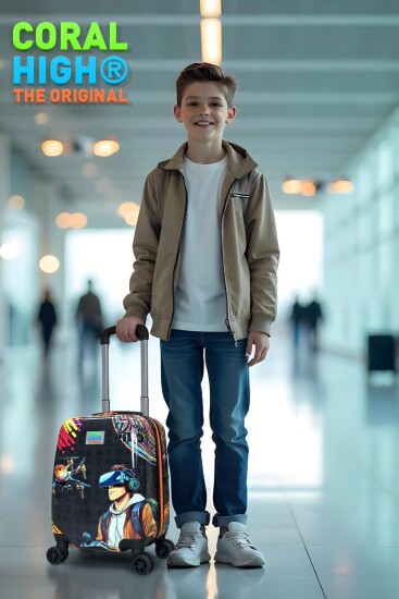Coral High Kids Drone Pilot Desenli Çocuk Valizi 16796 - 2
