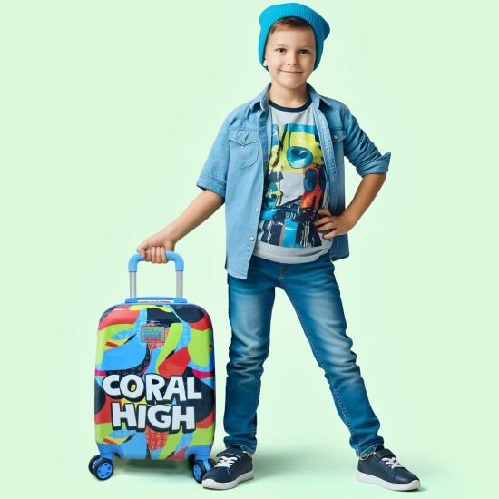 Coral High Kids Grafiti Desenli Çocuk Valizi 16795 - 4