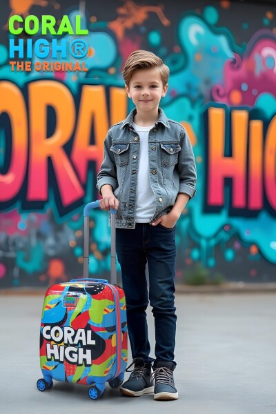 Coral High Kids Grafiti Desenli Çocuk Valizi 16795 - 2