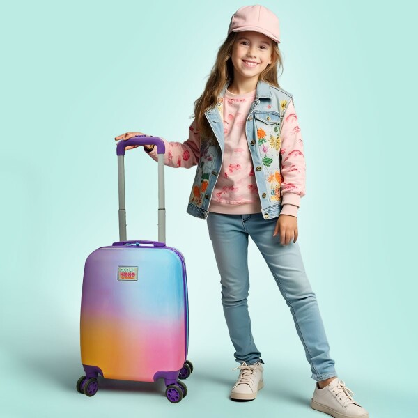 Coral High Kids Renk Geçişli Desenli Çocuk Valizi 16791 - 4