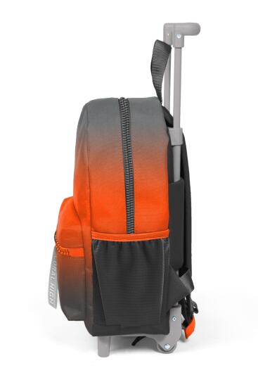 Minik Yuva Çekçekli Sırt Çantası Gri Turuncu Renk Geçişli İki Bölmeli 24048 - 6