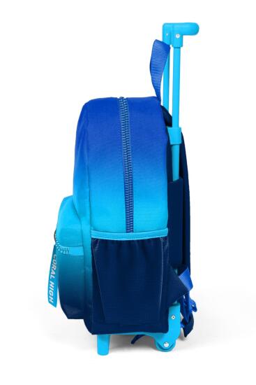 Minik Yuva Çekçekli Lacivert Mavi Renk Geçişli Sırt Çantası İki Bölmeli 24045 - 6