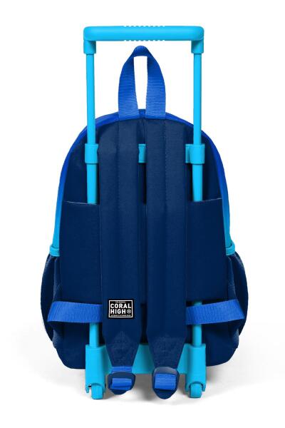 Minik Yuva Çekçekli Lacivert Mavi Renk Geçişli Sırt Çantası İki Bölmeli 24045 - 4