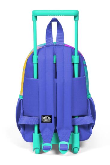 Minik Yuva Çekçekli Sırt Çantası Renkli Airbrush Desenli İki Bölmeli 24038 - 4