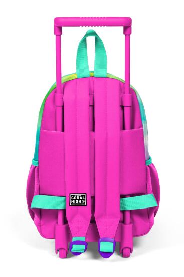 Minik Yuva Çekçekli Sırt Çantası Renkli Batik Desenli İki Bölmeli 24039 - 4