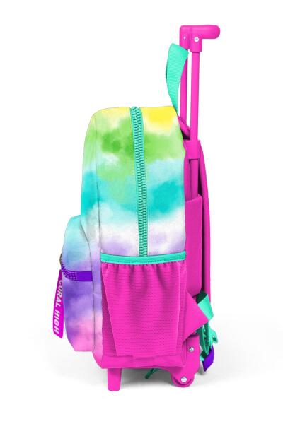 Minik Yuva Çekçekli Sırt Çantası Renkli Batik Desenli İki Bölmeli 24039 - 6